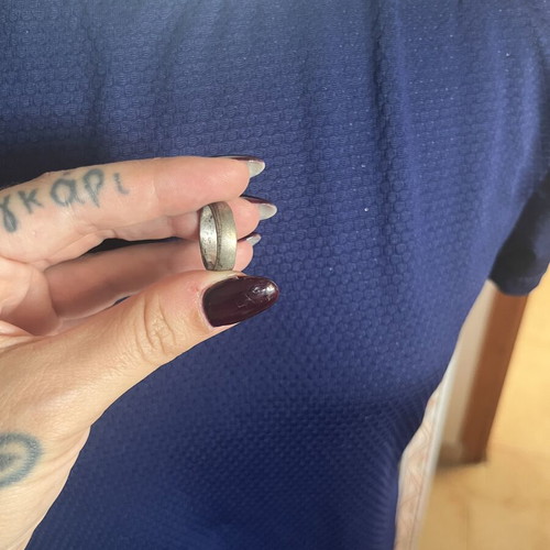 Ring simple, used, thick band