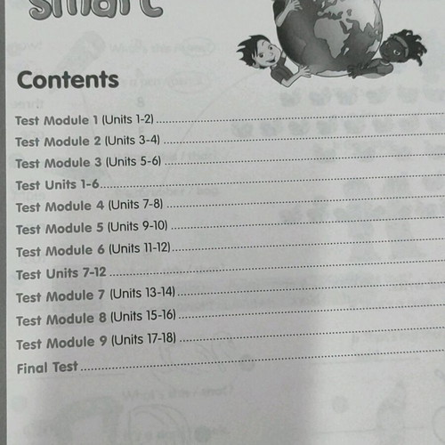 Smart Junior A & B Test Booklet like new, English