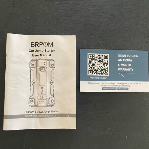 BRPOM BM502 Portable Car Starter new with case
