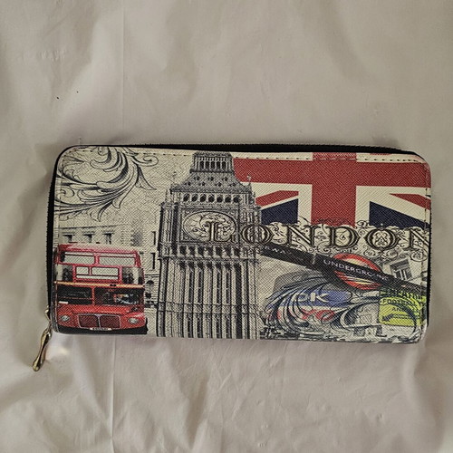Wallet with English flag design