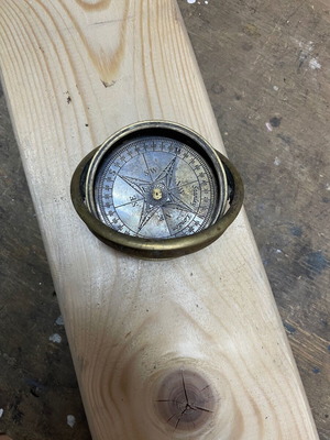 Old compass like new for collectors
