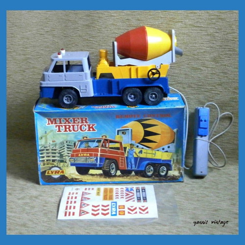 Lyra Mixer Truck No 110 B/O R/C vintage battery toy