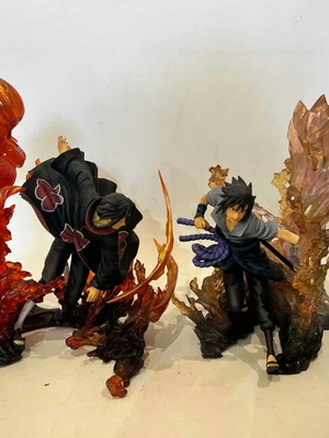 Bandai Figuarts Zero Naruto Shippuden collectible figures used, Uchica Itach & Ssuke Kizuna Relation
