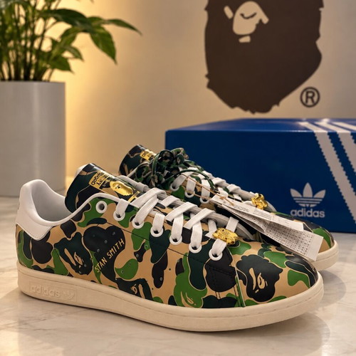 Adidas Stan Smith Bape sneakers new, black and green