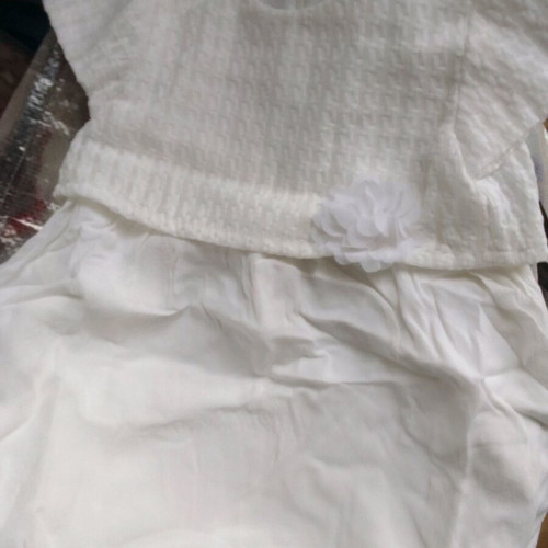 White dress 36 months new for girl