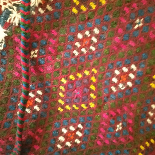 Loom bag used, from 1940, 50x50cm
