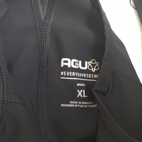 AGU women's cycling bib shorts with padding, size XL