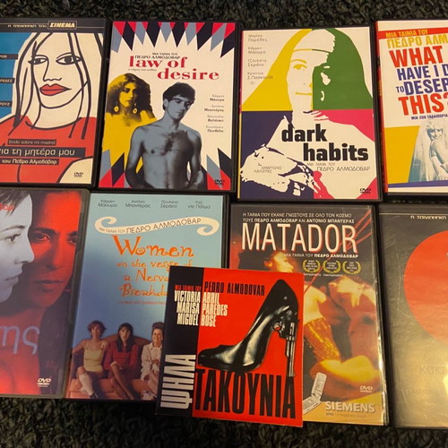 Package with nine dvds movies Almodovar