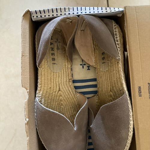 Manebi Hamptons espadrilles size 39 used, gray color