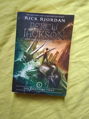 Percy Jackson and the Olympians The Lightning Thief book used, English