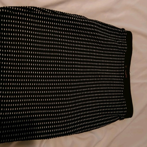 Stradivarius mini skirt like new, black and white, size S