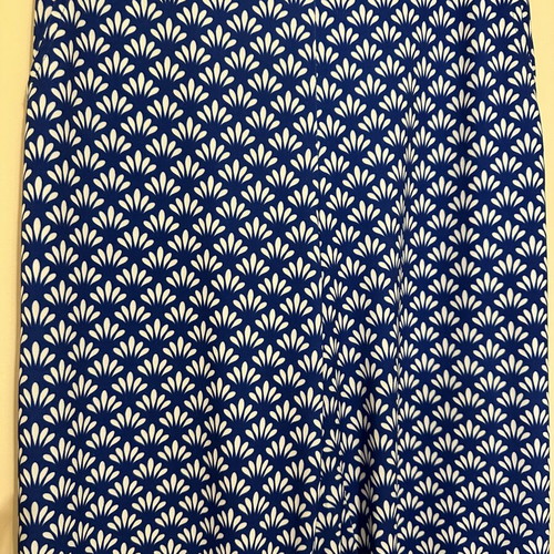 ANIS Collection printed wide-leg pants like new, blue and white, size M
