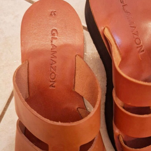 Glamazon Flatform No. 37, leather!