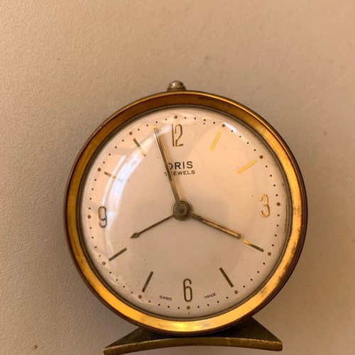 Oris alarm clock used, Swiss
