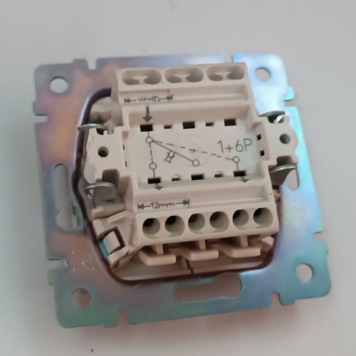 Legrand Valena roller shutter switch button, aluminum color