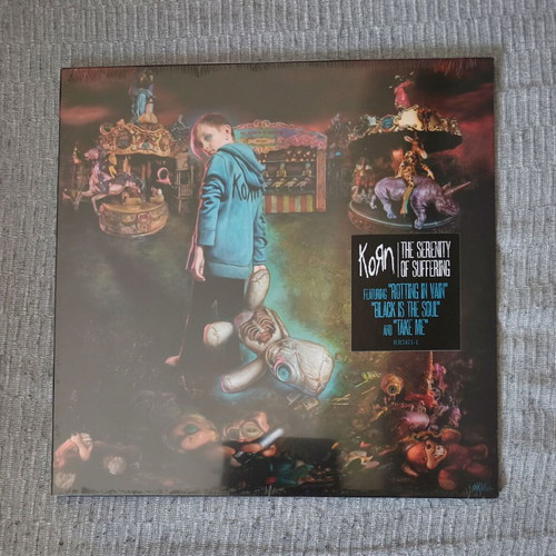 Korn The Serenity Of Suffering 12" LP opaque light blue vinyl 2016