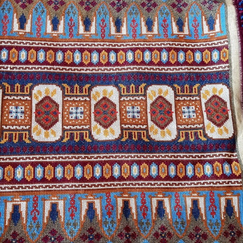 Handmade counted embroidery in traditional design like new 90x50