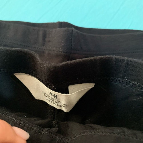H&M black cycling leggings pack of 3 for 7-8 years like new