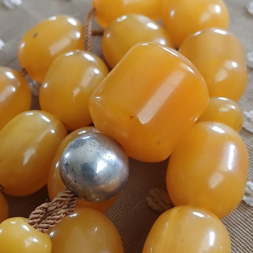 Mastic Worry Beads chatzikos10 used, old German Bakelite