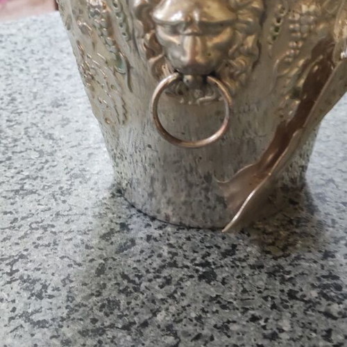 Ice bucket vintage carved used