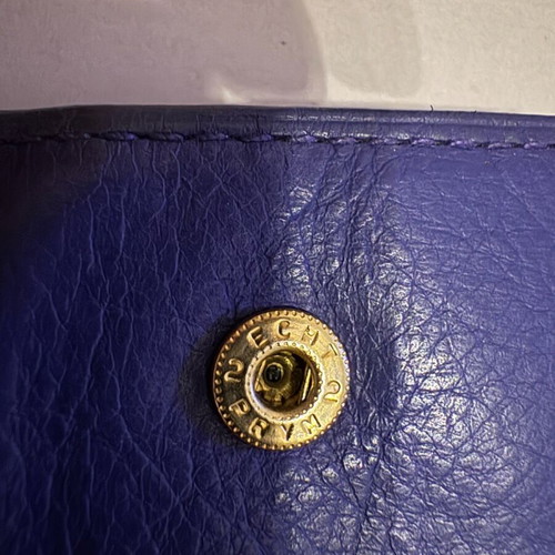 Mulberry wallet used, leather, purple