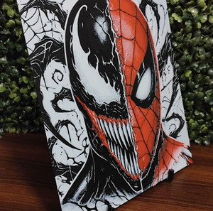 Spiderman and Venom Hueforge