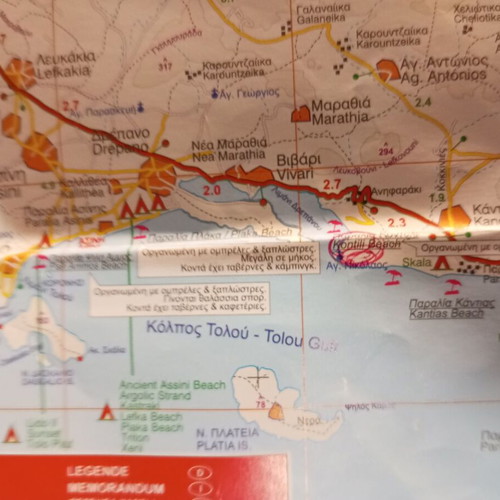Argolis map used, prefecture and city plans