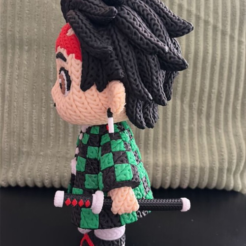 Tanjiro figure printed with PLA 23 cm new