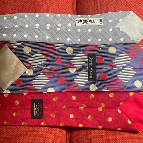 Set of 3 polka dot ties like new