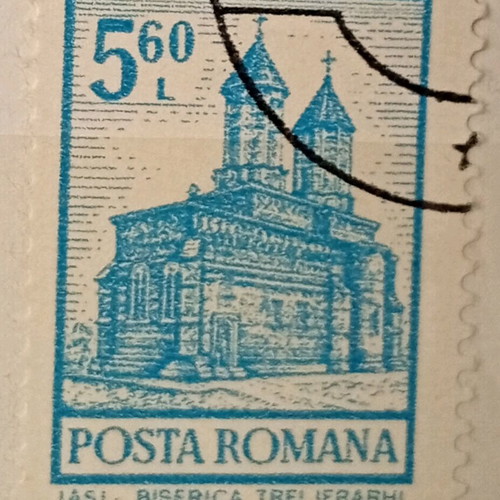 Romania stamps used, pack of 12