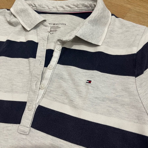 Tommy Hilfiger T-shirt used, gray, size S/M