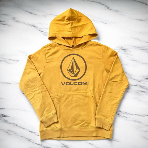Volcom kids hoodie size L like new, yellow