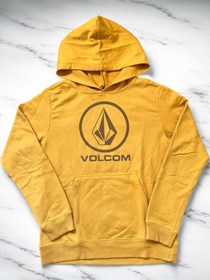 Volcom kids hoodie size L like new, yellow