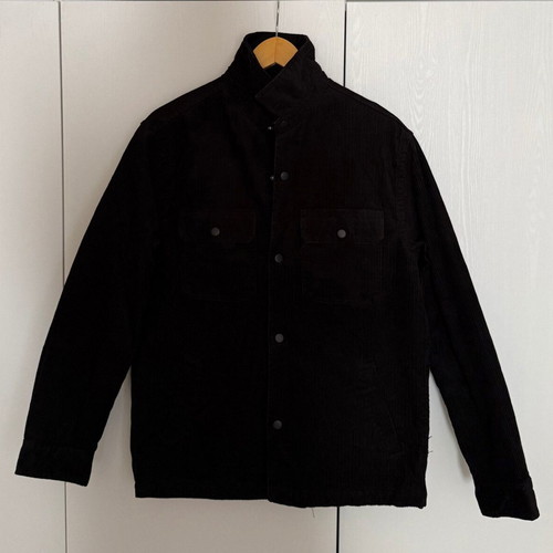 H&M Corduroy Shirt with Lining Small Like New Black