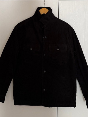 H&M Corduroy Shirt with Lining Small Like New Black