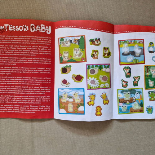 Lisciani Montessori Baby Box Play Family educational toy like new