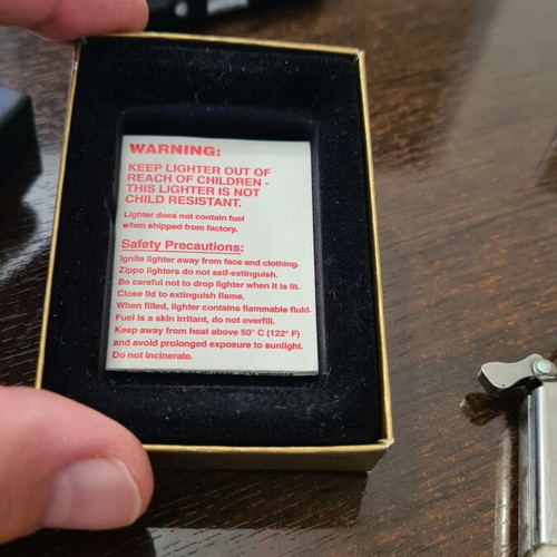 Zippo lighter 1999, brushed chrome