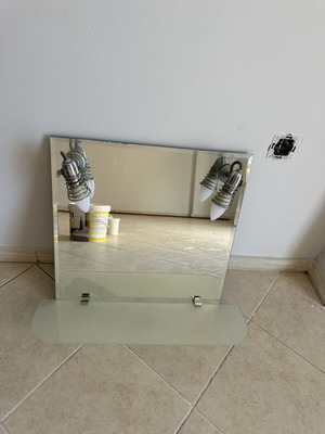 Bathroom mirror with light like new