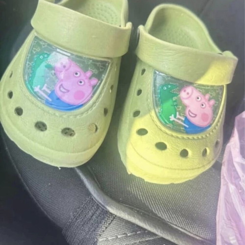 Pepa children's clogs used, size 22, green