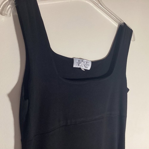 Maria Glenster black dress with asymmetrical hem, like new, size M