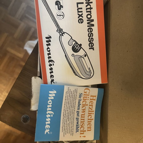 Moulinex Elektromesser de Luxe electric knife model 513, vintage
