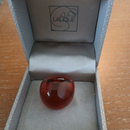 Lalique red ring like new