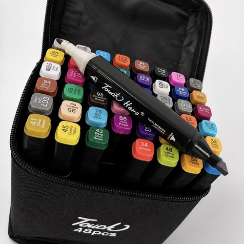 Touch Hero 48 Colours Twin Markers set