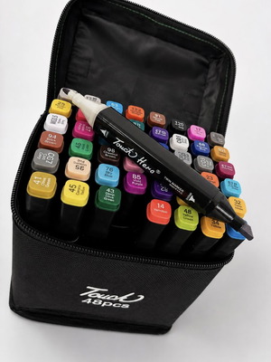 Touch Hero 48 Colours Twin Markers set