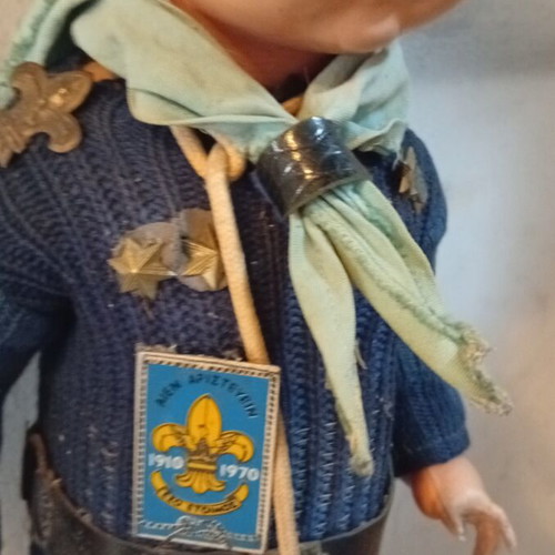 Scouting commemorative doll from 1970s