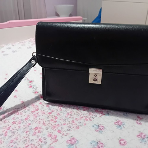 Men's Bag new, black with multiple storage compartments