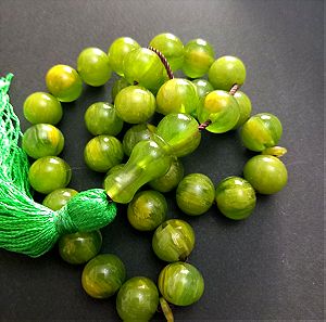 Κομπολόι μαστίχα πράσινη μεταξονημα φούντα 80γρ
