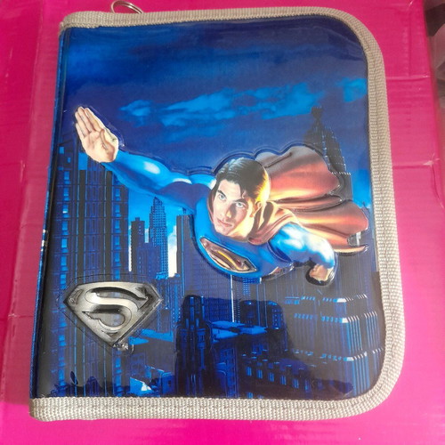 Superman pencil case used