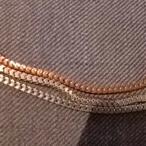 Chain set used, 3 different colors