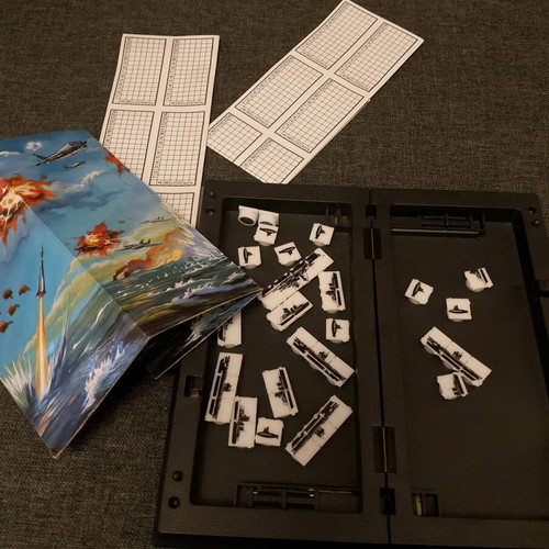 Magnetic travel board games used, Griniaris and Battleship